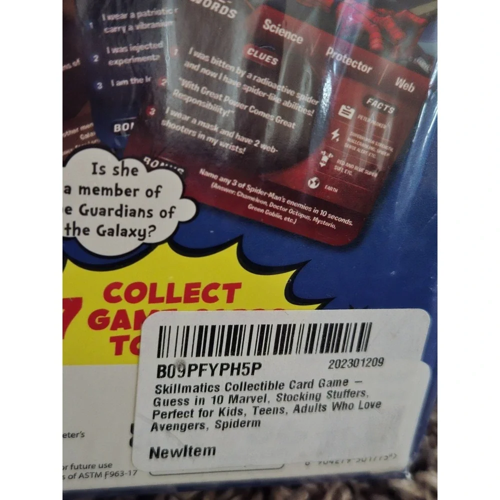 NEW Skillmatics Guess in 10 Marvel Card Game Family Trivia 2-6 Players Ages 8-99